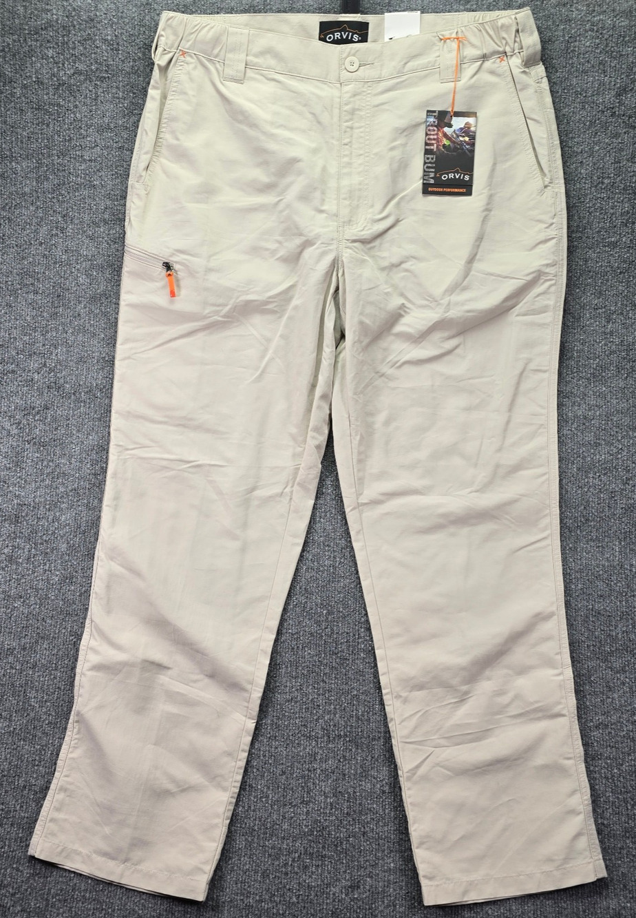 Orvis Trout Bum Pants Mens Large 36x30 Hiking Nylon Fishing Outdoor Pockets